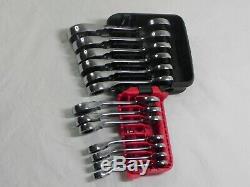Mac Tools 13 Piece SRWMS214PTA Metric Stubby Reversible Ratcheting Wrench Set