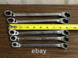 Mac Tools 5pc Double Box End Ratcheting Metric 6-PT Wrench set