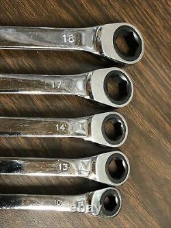 Mac Tools 5pc Double Box End Ratcheting Metric 6-PT Wrench set