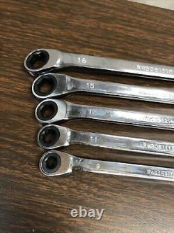 Mac Tools 5pc Double Box End Ratcheting Metric 6-PT Wrench set