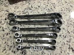 Mac Tools 6pc SAE Spherical Double Box End Ratcheting 12pt Wrench Set SRWBOS6K