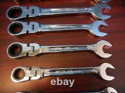 Mac Tools 8 Pc. SAE 12 Pt. Flexible Head Ratcheting Wrench Set FREE SHIPPING