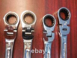 Mac Tools 8 Pc. SAE 12 Pt. Flexible Head Ratcheting Wrench Set FREE SHIPPING