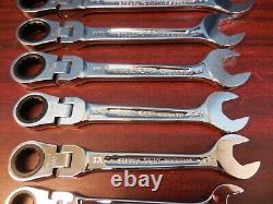 Mac Tools 8 Pc. SAE 12 Pt. Flexible Head Ratcheting Wrench Set FREE SHIPPING