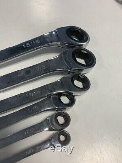 Mac Tools Box End Spine Snap Offset Sae Ratchet Wrench 6 Piece Set