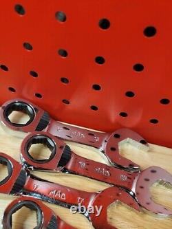 Mac Tools RWS6 8mm-19mm NICE Stubby 6-Point Reversible Ratcheting Wrench Set