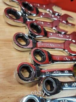 Mac Tools RWS6 8mm-19mm NICE Stubby 6-Point Reversible Ratcheting Wrench Set
