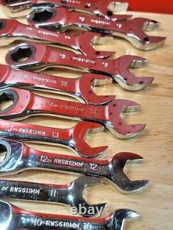 Mac Tools RWS6 8mm-19mm NICE Stubby 6-Point Reversible Ratcheting Wrench Set