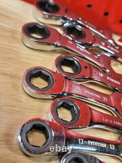 Mac Tools RWS6 8mm-19mm NICE Stubby 6-Point Reversible Ratcheting Wrench Set