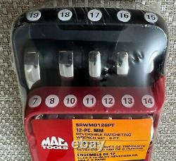 Mac Tools Reversible Ratcheting Wrench Set Metric 6pt SRWMO126PT