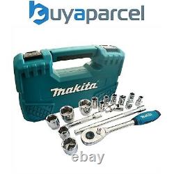 Makita B-65589 23 Piece Drive Ratchet & Socket 1/2 Drive Set + Extension Bar
