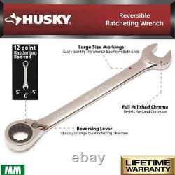 Master Metric and SAE Reversible Ratcheting Wrench Set (25-Piece)