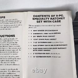 Mastercraft Pro 9 Piece Specialty Ratchet Set 1F9W4