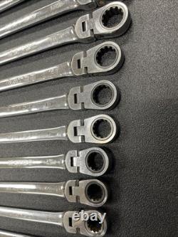 Matco 12pc S7GRFM12 72 Tooth Ratcheting Wrench Set Flex Head 8mm-19mm With Tray