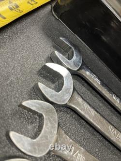 Matco 12pc S7GRFM12 72 Tooth Ratcheting Wrench Set Flex Head 8mm-19mm With Tray