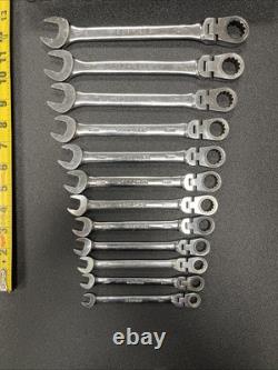 Matco 12pc S7GRFM12 72 Tooth Ratcheting Wrench Set Flex Head 8mm-19mm With Tray