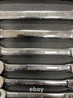 Matco 12pc S7GRFM12 72 Tooth Ratcheting Wrench Set Flex Head 8mm-19mm With Tray