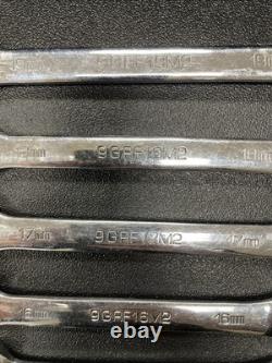 Matco 12pc S7GRFM12 72 Tooth Ratcheting Wrench Set Flex Head 8mm-19mm With Tray