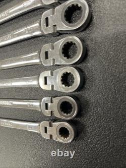 Matco 12pc S7GRFM12 72 Tooth Ratcheting Wrench Set Flex Head 8mm-19mm With Tray