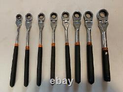 Matco SRFM102PA 8 PC Metric Flex Ratcheting Wrench Set 8mm to 19mm