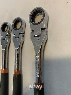 Matco SRFM102PA 8 PC Metric Flex Ratcheting Wrench Set 8mm to 19mm