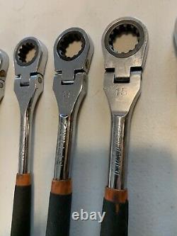 Matco SRFM102PA 8 PC Metric Flex Ratcheting Wrench Set 8mm to 19mm