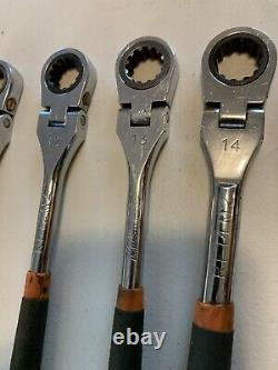 Matco SRFM102PA 8 PC Metric Flex Ratcheting Wrench Set 8mm to 19mm