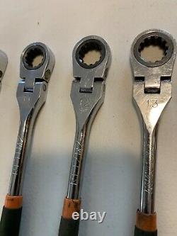 Matco SRFM102PA 8 PC Metric Flex Ratcheting Wrench Set 8mm to 19mm