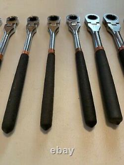 Matco SRFM102PA 8 PC Metric Flex Ratcheting Wrench Set 8mm to 19mm