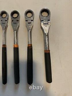 Matco SRFM102PA 8 PC Metric Flex Ratcheting Wrench Set 8mm to 19mm