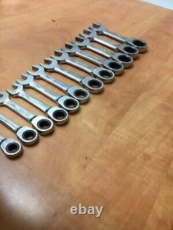 Matco Tool S7GRBSM12 12PC METRIC STUBBY COMBINATION RATCHETING WRENCH SET 8-19MM