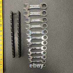 Matco Tool S7GRBSM12 12PC METRIC STUBBY COMBINATION RATCHETING WRENCH SET 8-19MM