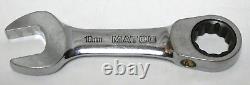 Matco Tool S7GRBSM12 9PC Metric Stubby Combination Ratcheting Wrench Set 10-19MM