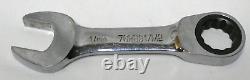 Matco Tool S7GRBSM12 9PC Metric Stubby Combination Ratcheting Wrench Set 10-19MM