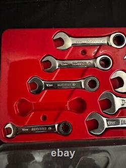 Matco Tool SGRBSM10T 9PC METRIC STUBBY RATCHETING WRENCH SET 10mm-19mm (NO 11mm)