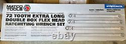Matco Tools 4 PIECE 0° FLEX RATCHETING EXTRA LONG WRENCH SET, 16-18