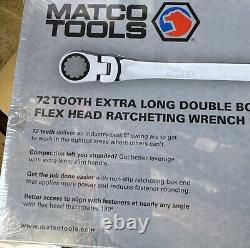 Matco Tools 4 PIECE 0° FLEX RATCHETING EXTRA LONG WRENCH SET, 16-18
