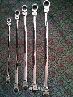 Matco Tools 5-Piece Metric Double Flex Head Ratcheting Box End Wrench Set