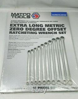 Matco Tools Extra Long Metric Zero Degree Offset Ratcheting Wrench Sgrbzxlm102