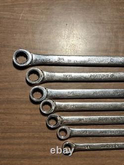 Matco Tools Ratcheting Wrench Set Standard Double Boxed End 7 Piece Set GRBL