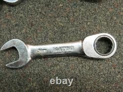 Matco Tools S7GRBSM12 11 PIECE STUBBY COMBO METRIC RATCHETING WRENCH SET12