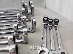 Matco Tools S7GRFM16, Metric Flexible Combo Ratchet Wrench Set, 16Pc 72Tooth