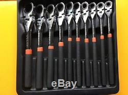 Matco Tools SRF102PA 10pc Flex Head Ratcheting Wrench Set (Very Nice)