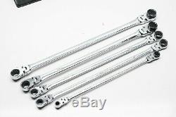 Matco Tools SRRFXLM52T XL Double Box Flex Head Ratcheting Wrench Set 5-pc