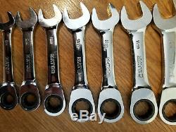 Matco Tools USA Ratcheting Wrench Set Metric Stubby Short 8mm-19mm 12 piece