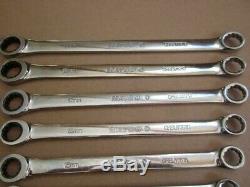 Matco USA Made Metric 10-19mm Double Box Ratcheting Wrench Set Pro-Swing