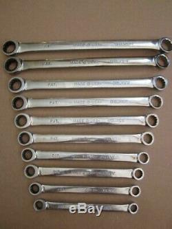 Matco USA Made Metric 10-19mm Double Box Ratcheting Wrench Set Pro-Swing