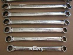 Matco USA Made Metric 10-19mm Double Box Ratcheting Wrench Set Pro-Swing