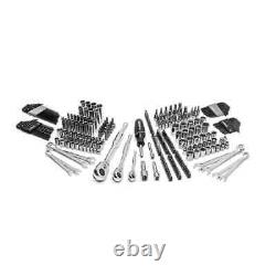 Mechanics Tool Set Kit Socket 270 Piece Case Tools Sae Metric Drive Box Ratchet