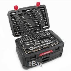 Mechanics Tool Set w Case 268-Piece Husky SAE Metric Sockets Wrenches Repair Kit